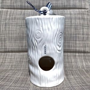 Rae dunn woodgrain knock birdhouse